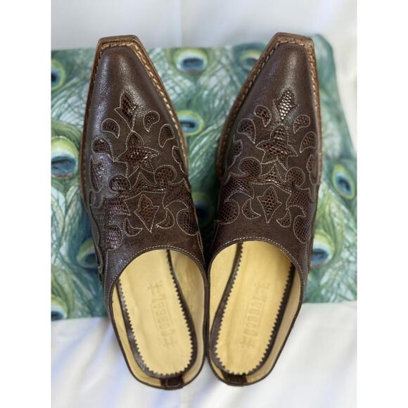 NWOT Corral Vintage Leather Mule Slip-On Shoes Women's SZ 7 - Picture 2 of 9